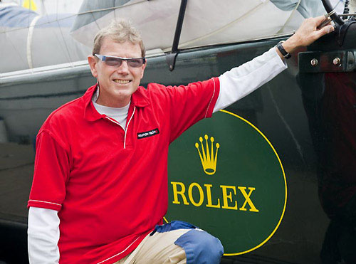 Ray Roberts and his TP52 Evolution Racing from Australia, in Hong Kong for the start of the Rolex China Sea Race. Photo copyright Daniel Forster, Rolex.