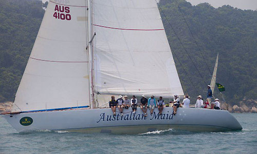 Jon Wardill's Cassidy 55 Australian Maid, after the start of the Rolex China Sea Race 2010. Photo copyright Daniel Forster, Rolex.