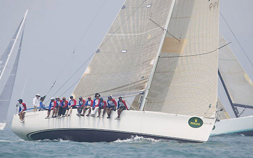 Ernesto T. Echauz' Sydney 46 Subic Centennial, after the start of the Rolex China Sea Race 2010. Photo copyright Daniel Forster, Rolex.