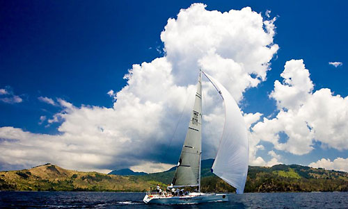 Neil Pryde's HI FI takes line honours in Subic Bay Subic Bay, during the Rolex China Sea Race 2008. Photo copyright Rolex, Carlo Borlenghi.