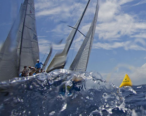 Doug Douglass’ Goombay Smash (USA) second overall at the Rolex Farr 40 Pre-Worlds 2009 at Casa de Campo, Dominican Republic. Photo copyright Daniel Forster, Rolex.