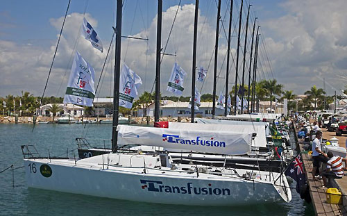 Rolex Farr 40 Worlds' fleet, at the dock in Casa de Campo. Photo copyright Daniel Forster, Rolex.