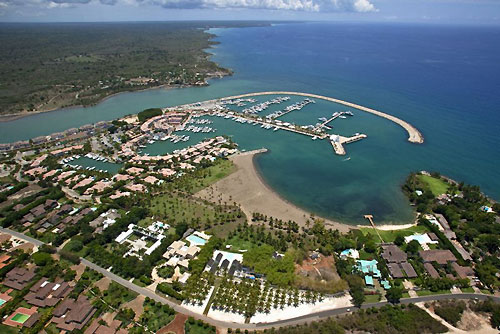 Casa de Campo Marina, view from the air. Photo copyright Daniel Forster, Rolex.