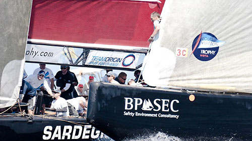 Louis Vuitton Trophy, La Maddalena, Italy, May 22nd-June 6th 2010. Race Day 3. Photo copyright Bob Grieser, Outsideimages NZ and Louis Vuitton Trophy.