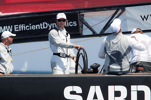 Louis Vuitton Trophy, La Maddalena, Italy. Race Day 7. BMW ORACLE Racing (USA) verses Emirates Team New Zealand (NZL). Photo copyright Bob Grieser, Outsideimages NZ and Louis Vuitton Trophy.