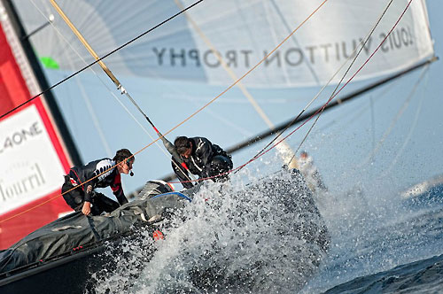 Louis Vuitton Trophy, La Maddalena, Italy. Race Day 8. Emirates Team New Zealand. Photo copyright Paul Todd, Outsideimages NZ and Louis Vuitton Trophy.