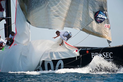 Louis Vuitton Trophy, La Maddalena, Italy, May 22nd-June 6th 2010. Race Day 14. Semi Finals: Artemis (SWE). Photo copyright Paul Todd, Outsideimages NZ and Louis Vuitton Trophy.