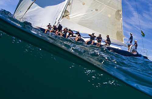 Alexander Scharer's mini maxi Caol Ila, during their debut race. Photo copyright Carlo Rolex and Borlenghi.