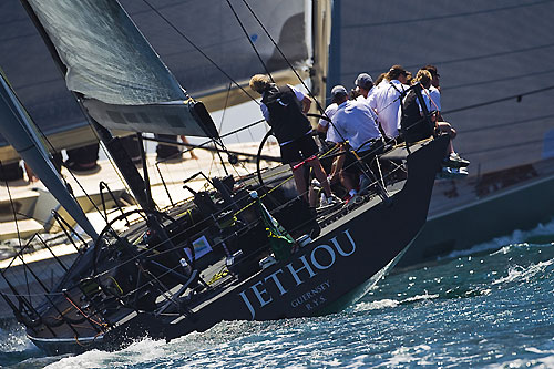 Sir Peter Ogden's mini maxi Jethou. Photo copyright Carlo Rolex and Borlenghi.