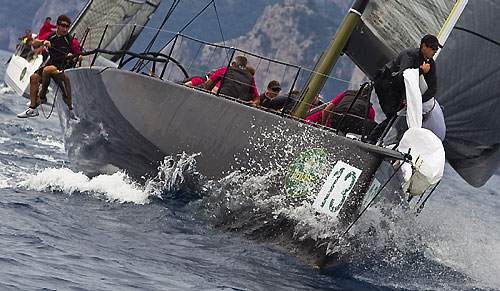 Sir Peter Ogden's mini maxi Jethou. Photo copyright Carlo Rolex and Borlenghi.