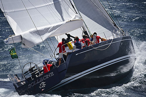 Ferragamo and Freccia Blu's Swan 90 Solleone, during the Giraglia Rolex Cup 2010. Photo copyright Rolex and Kurt Arrigo.