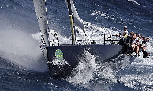 Peter Ogden's Mini Maxi Jethou, during the Giraglia Rolex Cup 2010. Photo copyright Rolex and Kurt Arrigo.