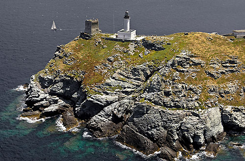 Giraglia Rock Lighthouse, during the Giraglia Rolex Cup 2010. Photo copyright Rolex and Kurt Arrigo.