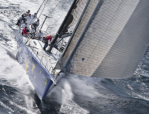 Igor Simcic's Esimit Europa 2, during the Giraglia Rolex Cup 2010. Photo copyright Rolex and Kurt Arrigo.