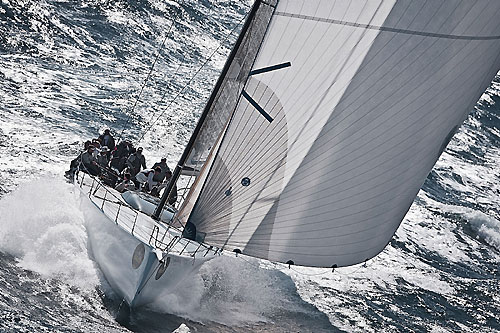 Neville Crichton's Mini Maxi Shockwave, during the Giraglia Rolex Cup 2010. Photo copyright Rolex and Kurt Arrigo.