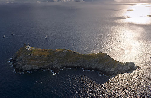 Giraglia Rock at sunrise, during the Giraglia Rolex Cup 2010. Photo copyright Rolex and Kurt Arrigo.