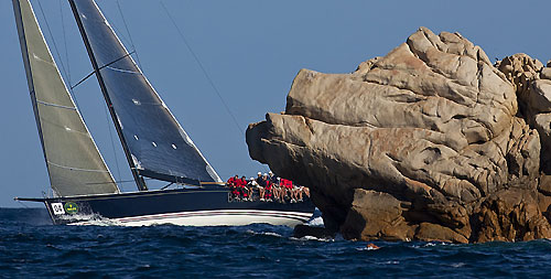 Hap Fauth's Mini Maxi Bellamente (USA), during the Maxi Yacht Rolex Cup 2010. Photo copyright Rolex and Carlo Borlenghi.