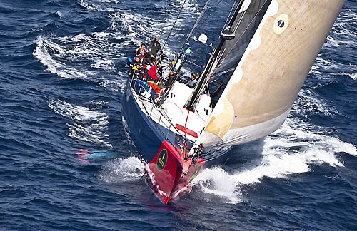 Vladimir Prosikhin's Volvo 70 E1, during the 31st Rolex Middle Sea Race. Photo copyright Rolex and Kurt Arrigo.