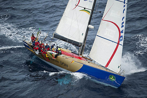 Simonas Steponavicius Volvo 60 Ambersail, during the 31st Rolex Middle Sea Race. Photo copyright Rolex and Kurt Arrigo.