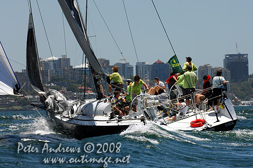 Graeme Wood’s Judel Vrolijk designed 52 footer Wot Yot on Sydney Harbour during the SOLAS Big Boat Challenge 2008. Photo Copyright Peter Andrews.