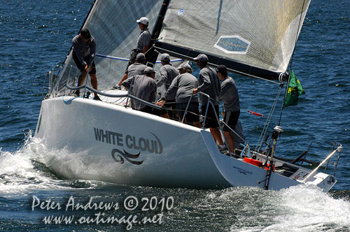 Brett Neill's New Zealand entry White Cloud, during the 2010 Rolex Trophy One Design Series, offshore Sydney, Photo copyright Peter Andrews, Outimage Australia.