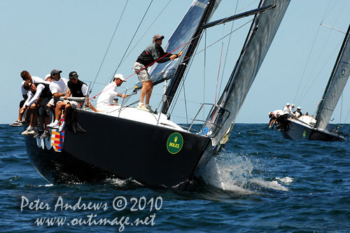 Massimo Mezzaroma’s Farr 40 world champion Nerone, during the Rolex Trophy One Design Series, Sydney Australia. Photo copyright Peter Andrews, Outimage Australia.