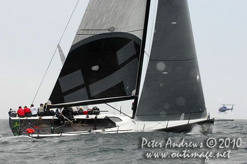 Marcus Blackmore’s TP52 Hooligan, during the 2010 Rolex Trophy Rating Series offshore Sydney Australia. Photo copyright Peter Andrews, Outimage Australia.