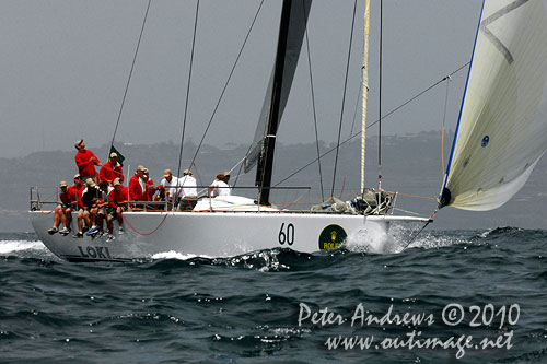 Stephen Ainsworth’s Reichel Pugh 63 Loki, during the 2010 Rolex Trophy Rating Series offshore Sydney Australia. Photo copyright Peter Andrews, Outimage Australia.