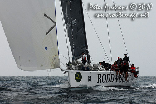 Bill Wild’s Reichel Pugh 55 (former Yendys), Rodd & Gunn Wedgetail, during the 2010 Rolex Trophy Rating Series offshore Sydney Australia. Photo copyright Peter Andrews, Outimage Australia.