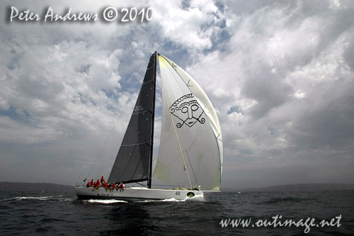 Stephen Ainsworth’s Reichel Pugh 63 Loki, during the 2010 Rolex Trophy Rating Series offshore Sydney Australia. Photo copyright Peter Andrews, Outimage Australia.