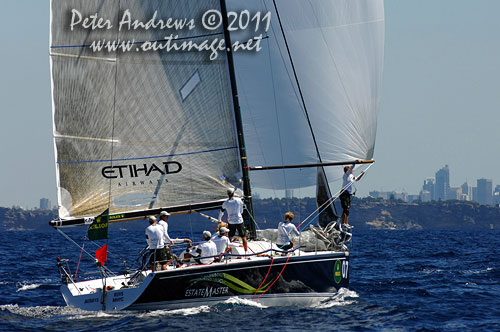Lisa and Martin Hill’s Estate Master (AUS), during the Rolex Farr 40 World Championships 2011, Sydney Australia. Photo copyright Peter Andrews, Outimage Australia.