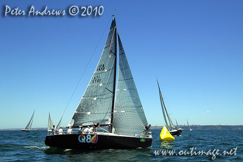 Defending champions Massimo Mezzaroma’s Nerone, during the Rolex Trophy One Design Series 2010, offshore Sydney Australia. Photo copyright Peter Andrews, Outimage Australia.