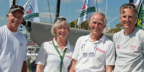 Scott Holmgren, Angela and Wolfgang Schaefer, Andrew Hunn, competing in the Rolex Farr 40 World Championships 2011, Sydney Australia. Photo Copyright Rolex, Kurt Arrigo.