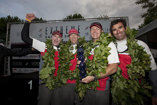 Artemis Racing win Act 3 in Istanbul, on day 5 of Act 3 of the Extreme Sailing Series 2011, Istanbul, Turkey. Photo copyright Lloyd Images.