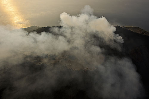 Stromboli dominates the landscape of the race course, during the Rolex Capri Sailing Week and Rolex Volcano Race, Capri, Italy. Photo copyright Rolex and Carlo Borlenghi.