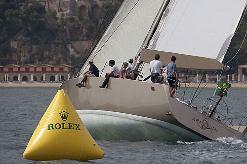 Antonio Mesa Cervignon’s Frers 70 Armeigin III, during the Rolex Capri Sailing Week and Rolex Volcano Race, Capri, Italy. Photo copyright Rolex and Carlo Borlenghi.