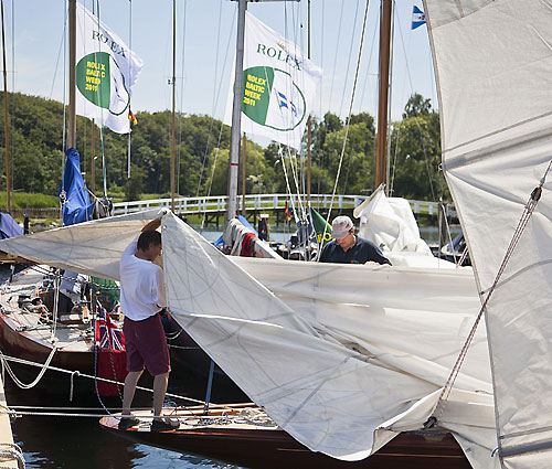 Flensburger Segel-Club Dockside preperations. Photo copyright Rolex and Daniel Forster.