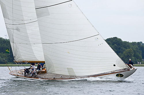 Andreas Wehner's 12mR Evaine (1936, K 2) from Kiefersfelden, Germany, during the 2011 Rolex Baltic Week. Photo copyright Rolex and Daniel Forster.