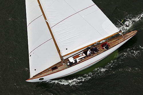 Fred Meyer's 8mR Catina VI (SUI 1 - 1936) from Vandoeuvre, Switzerland, during the 2011 Rolex Baltic Week. Photo copyright Rolex and Daniel Forster.