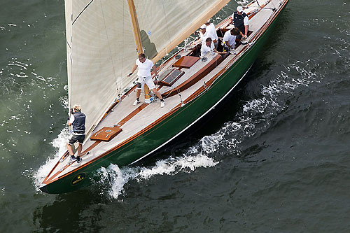 HM King Harald V of Norway's 8mR Sira (NOR 33 - 1938) from Oslo, Norway, during the 2011 Rolex Baltic Week. Photo copyright Rolex and Daniel Forster.