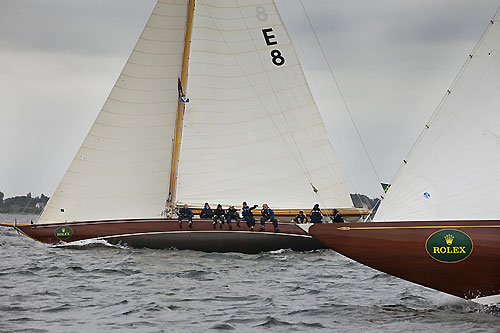 Framnes AS' 12mR Erna Signe (E 8 - 1911) from Sandefjord, Norway, during the 2011 Rolex Baltic Week. Photo copyright Rolex and Daniel Forster.
