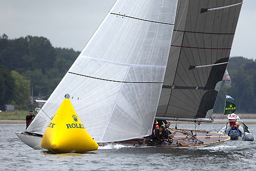 Timo Saalasti's 8mR Sagitta (1912, FIN 2) from Espoo, Finland, during the 2011 Rolex Baltic Week. Photo copyright Rolex and Daniel Forster.