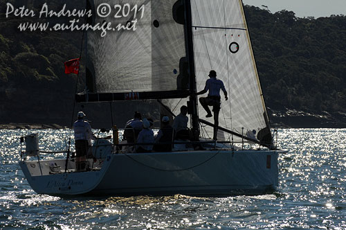 Andy Kearnan's Mark Mills designed Summit 35 L'Altra Donna ( the Other Woman ), ahead of the start of the Audi Sydney Gold Coast 2011. Photo copyright Peter Andrews, Outimage Australia.