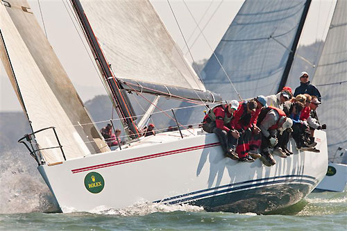 Brad Copper's Custom Tripp 43 TNT, during the Rolex Big Boat Series, San Francisco, California. Photo copyright Rolex and Daniel Forster.