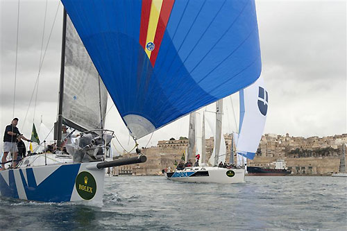 Christopher Opielok's Corby 36 AOC Rockall (GER), during the Rolex Middle Sea Race 2011. Photo copyright Kurt Arrigo, Rolex.