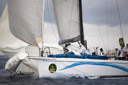 Reichel Pugh 60 Wild Joe (HUN) skippered by Marton Jozsa, during the Rolex Middle Sea Race 2011. Photo copyright Kurt Arrigo, Rolex.