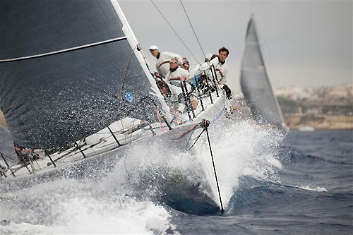 Andres Soriano�s Mills 68 Alegre (GBR), during the Rolex Middle Sea Race 2011. Photo copyright Kurt Arrigo, Rolex.