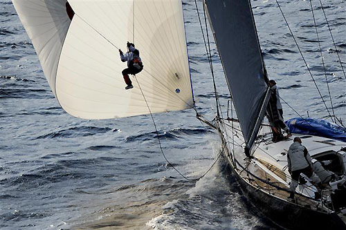 Hans Jurgen Riegel's Marten 49 Speedy (GER), during the Rolex Middle Sea Race 2011. Photo copyright Kurt Arrigo, Rolex.