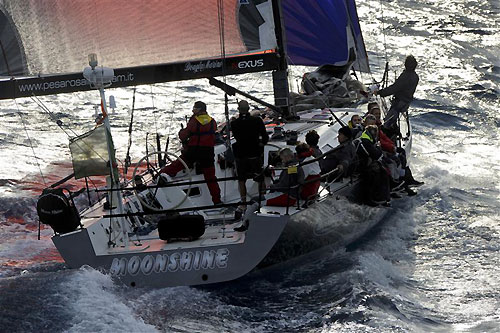 Edoardo Ziccarelli's Cori 53 Moon Shine (ITA), during the Rolex Middle Sea Race 2011. Photo copyright Kurt Arrigo, Rolex.