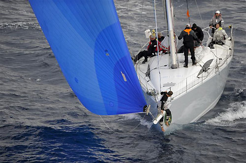 Pit Finis' Ker 53 Dralion (MLT), during the Rolex Middle Sea Race 2011. Photo copyright Kurt Arrigo, Rolex.